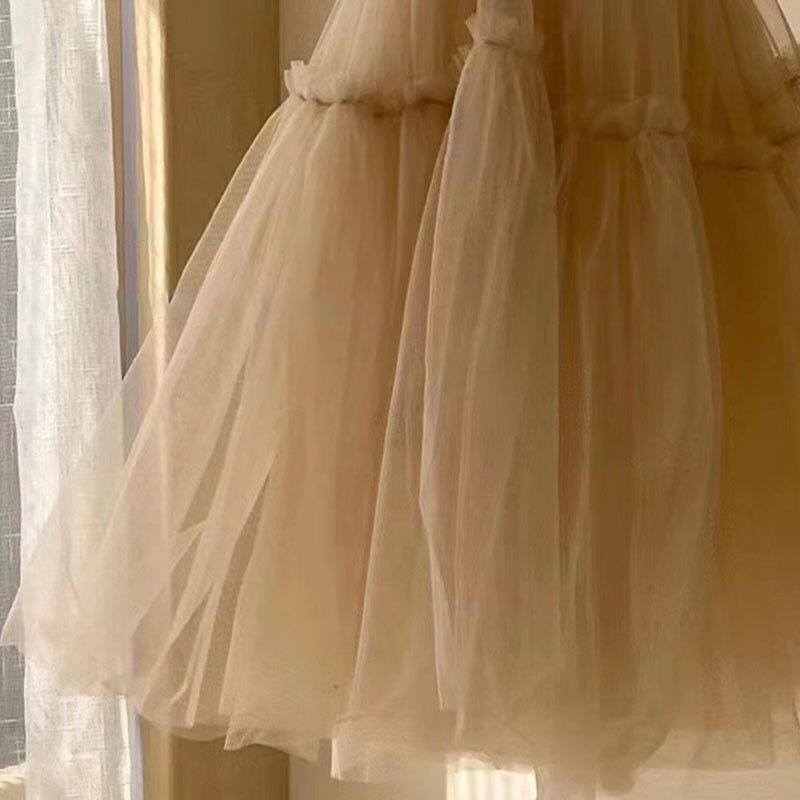 Girls' Mesh Flair Dress
