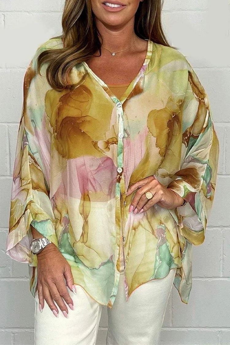 Floral Chiffon Shirt
