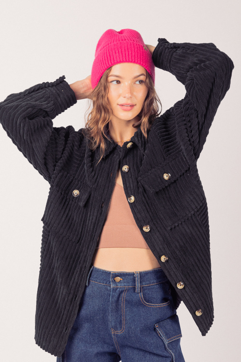 Women's Oversize Shirt Jacket