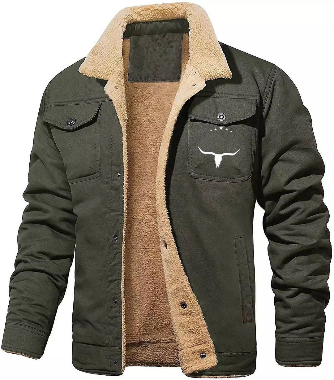 Men's Fleece-lined Cotton Jacket
