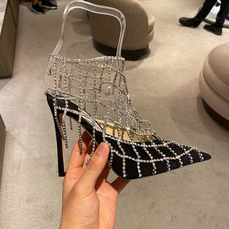 Women's Rhinestone High Heels