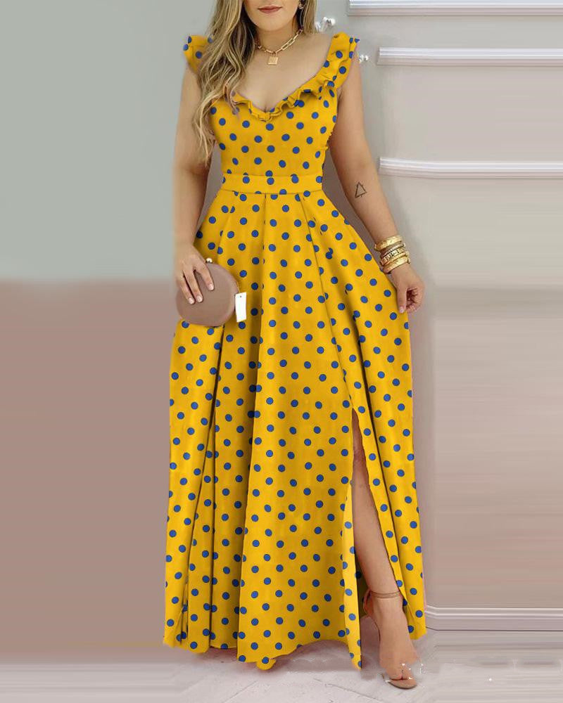 Women's Suspender Backless Dress