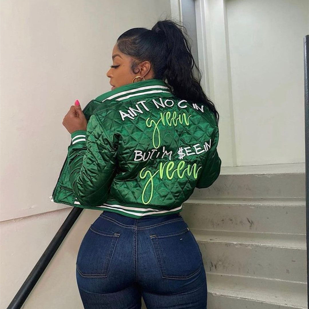 Embroidered Quilted Jacket