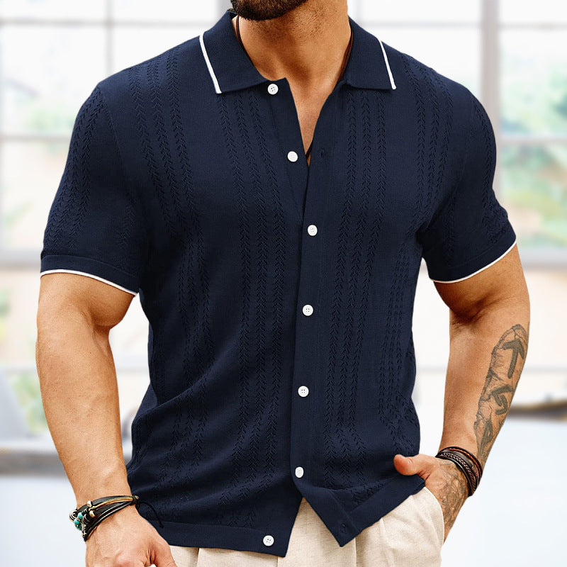 Men's Short-sleeved Sports Shirt