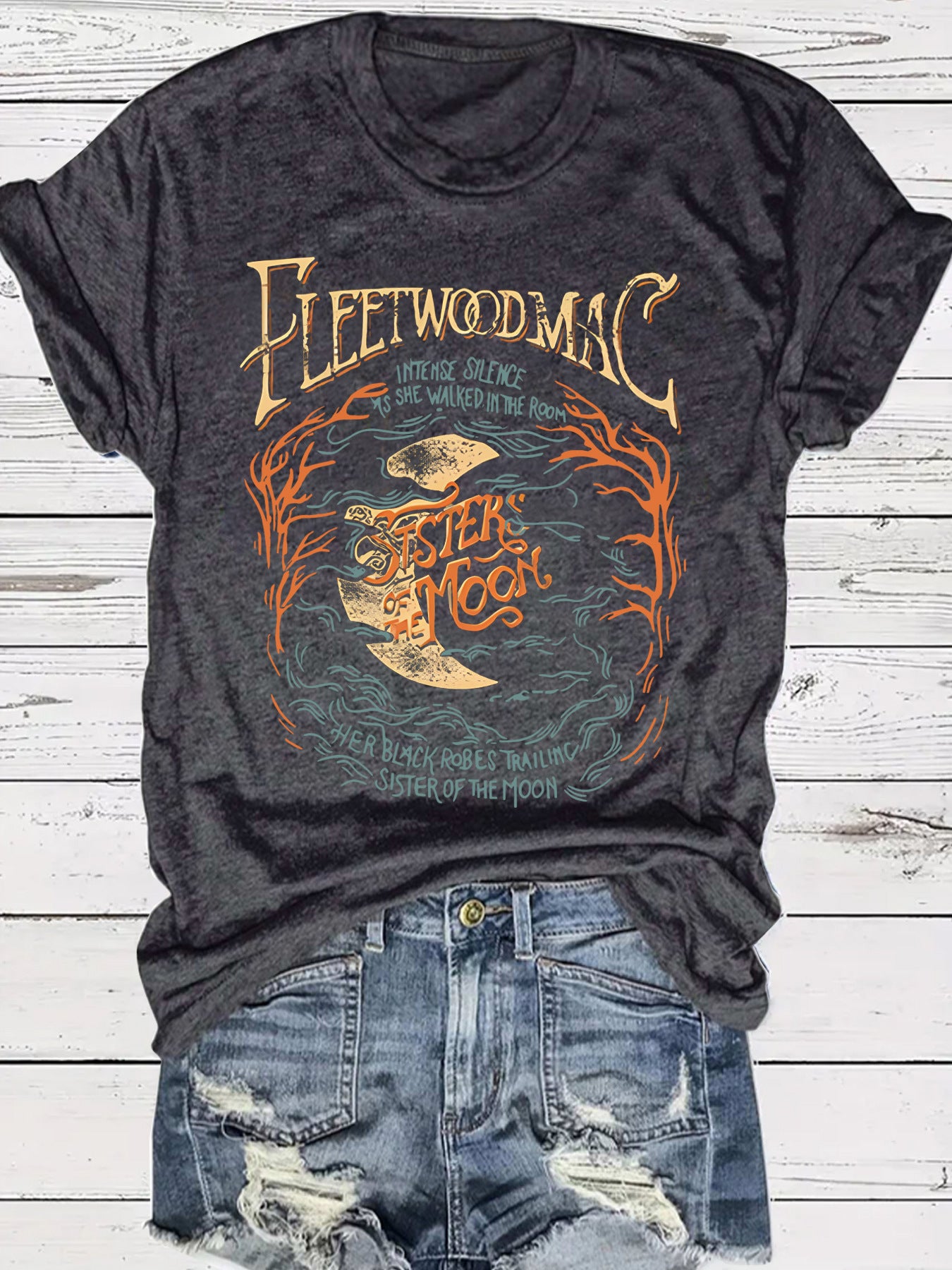 Women's Moon Theme T-Shirt