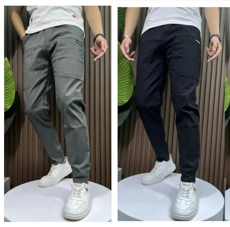 Men's Silk Six-pocket Pants