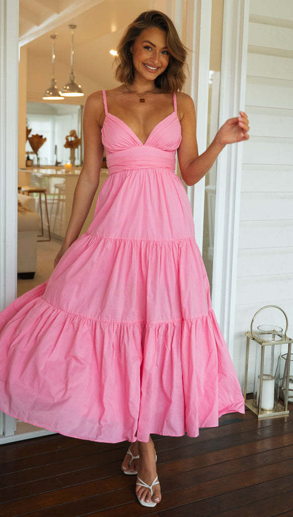 Long Swing Bodice Dress