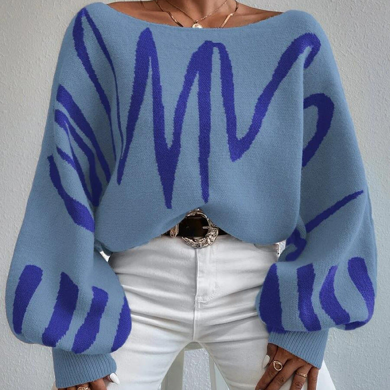Lantern Sleeved Pullover Sweater