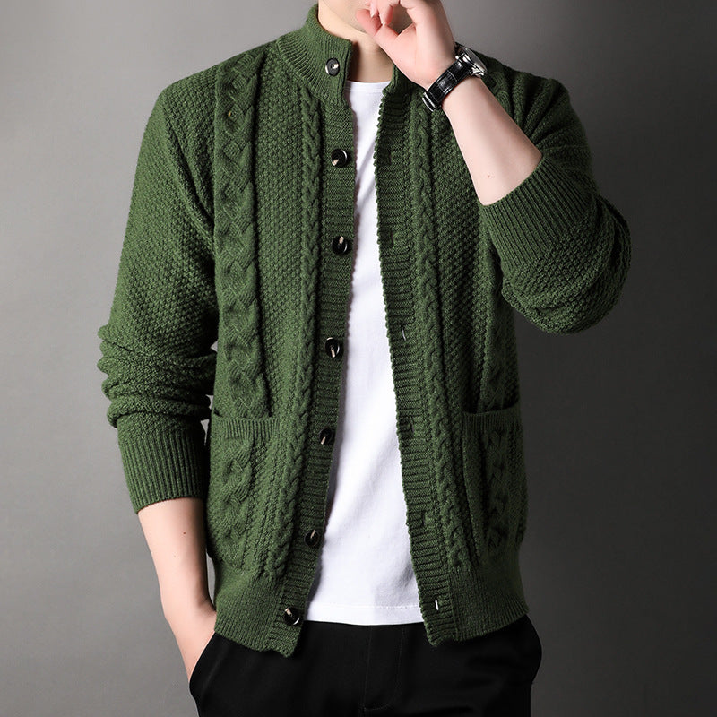 Single-breasted Jacquard Cardigan