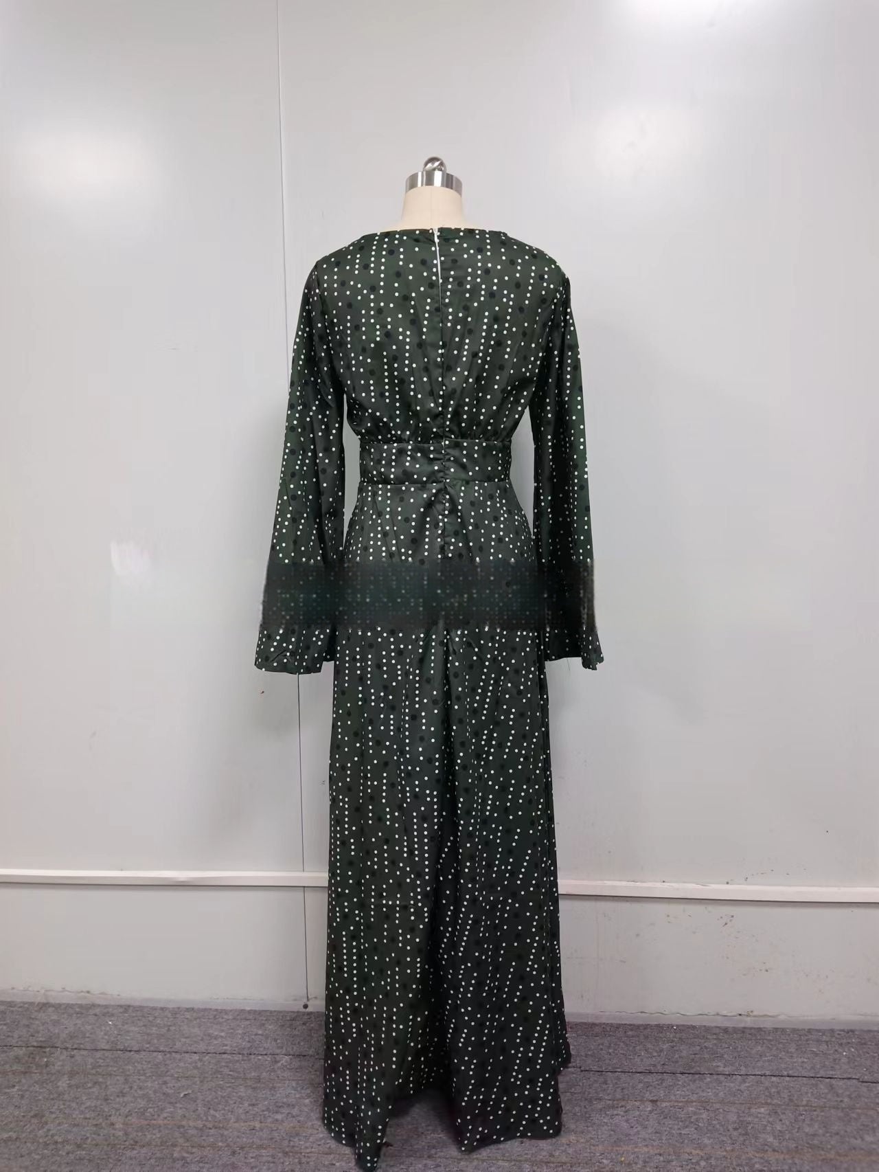 Green Gradient Swing Dress