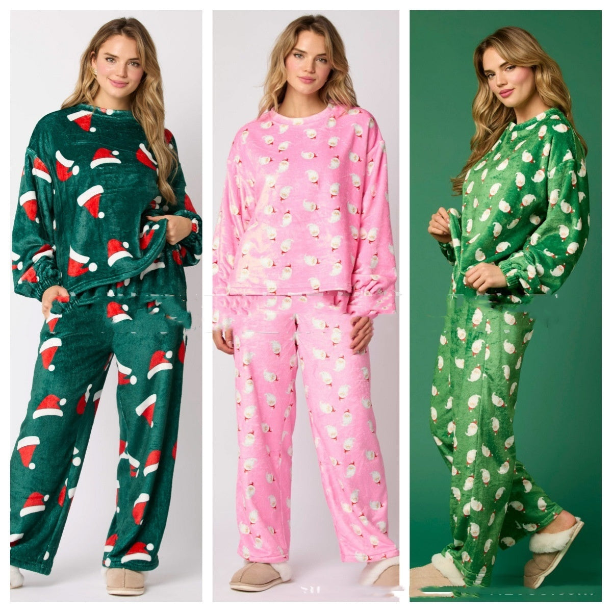 Women's Flannel Christmas Pajama Set