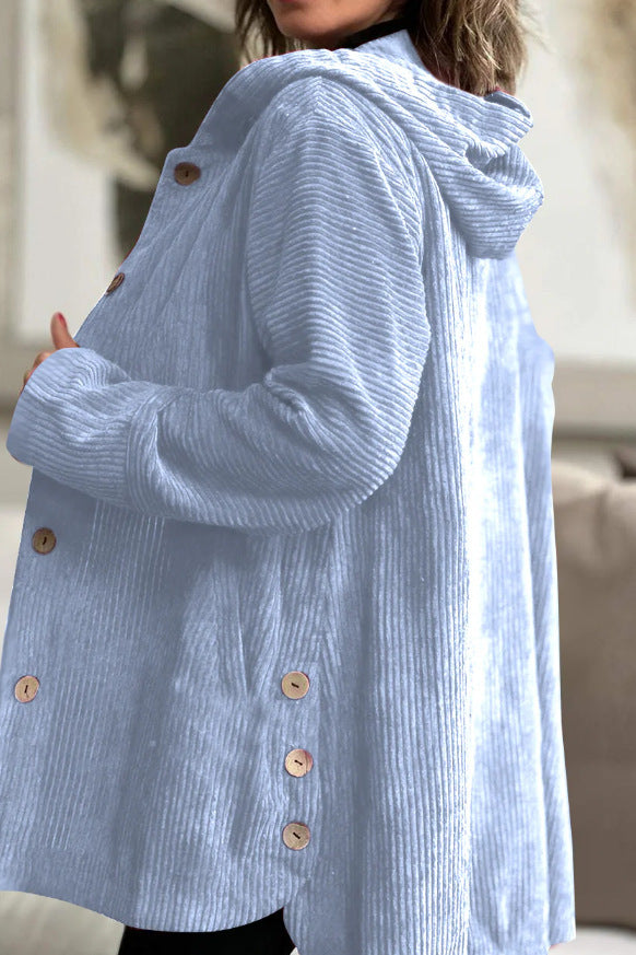 Women's Hooded Corduroy Jacket