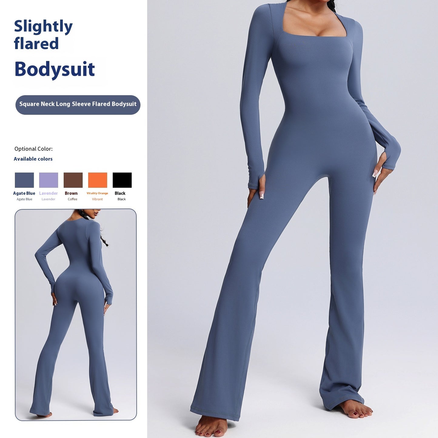 Yoga Fitness Flared Bodysuit