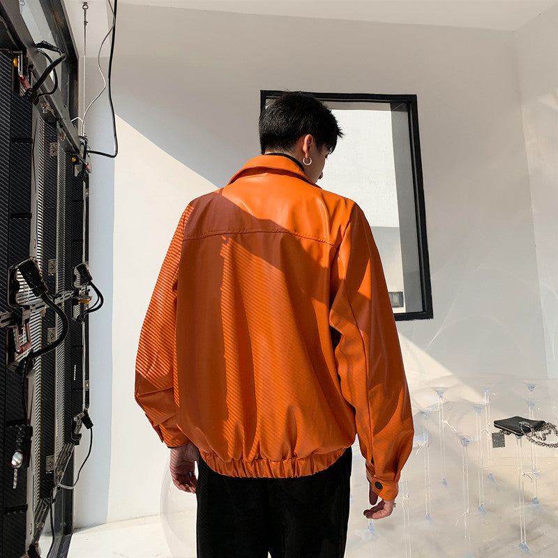 Men's Oversized Leather Jacket