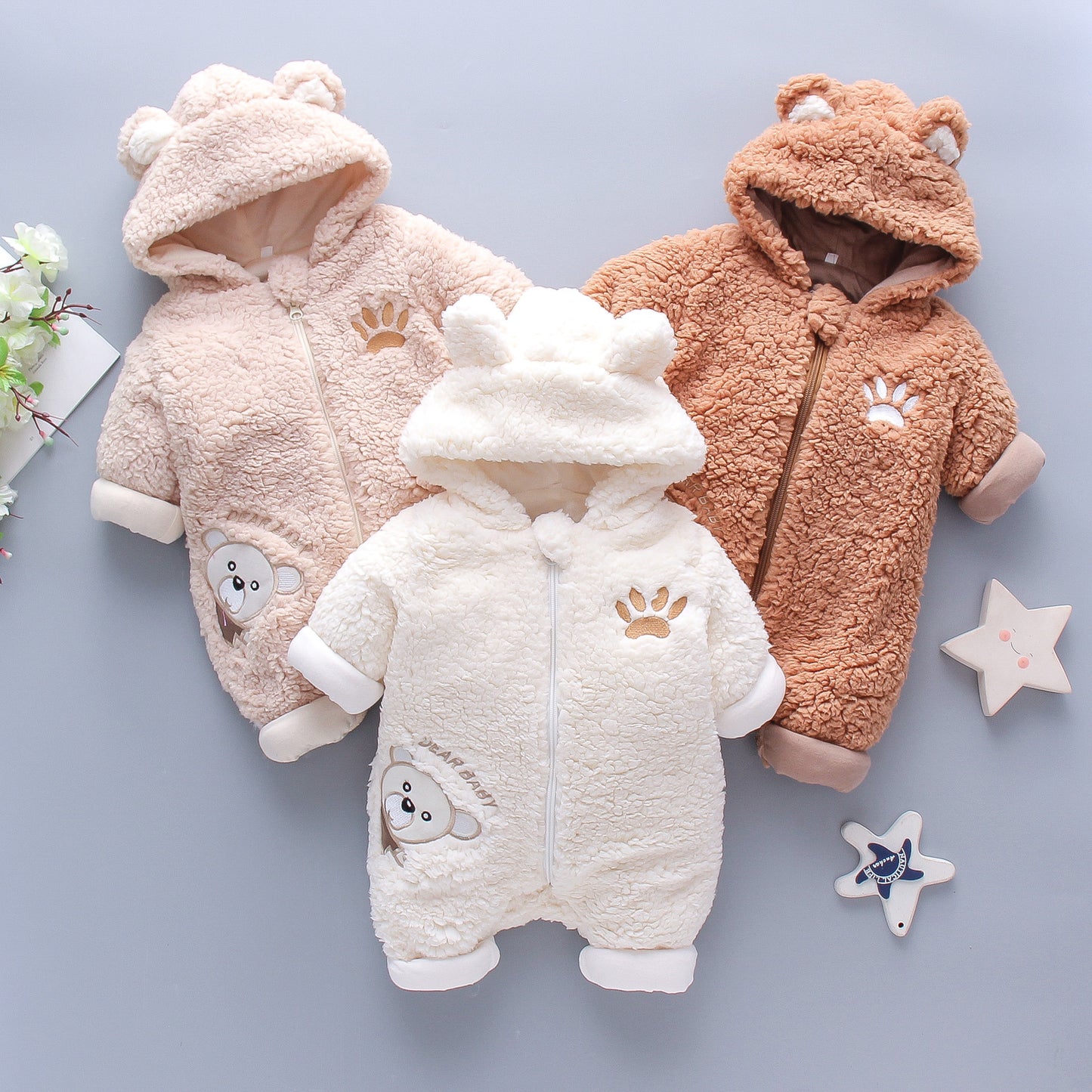 Unisex Dear Baby Cotton Romper