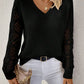 Crochet V-Neck Sweater