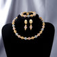 5Pcs Metallic Beaded Necklaces Set