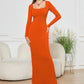 Ladies Two-in-one Maxi Dress w/Belly Contracting Control