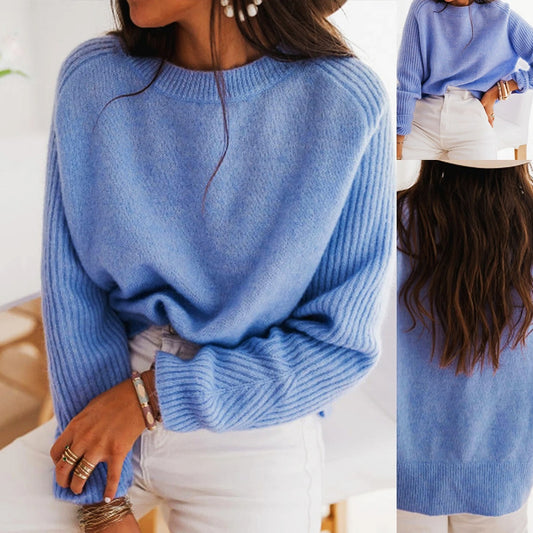 Ladies European Bedford Cord Sweater
