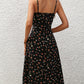 Polka Dot Slit Dress