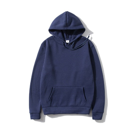Cotton Fleece Solid Color Hoodie For Women