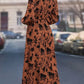 Printed V-neck Dress