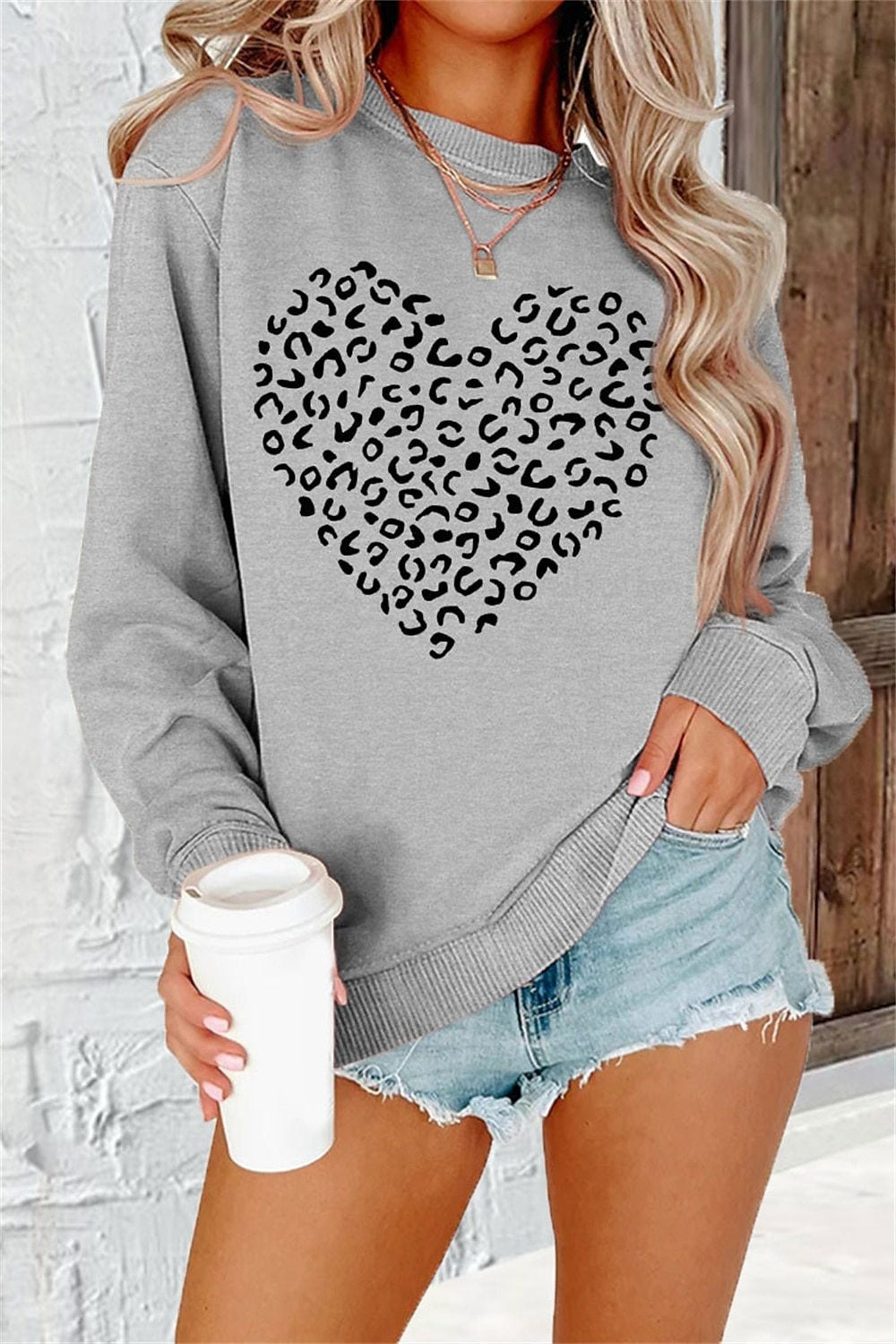 Graphic Crew Neck Sweater