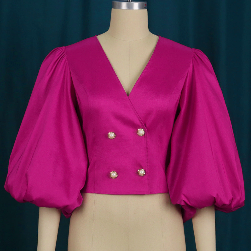 Women's Balloon Sleeve Blouse