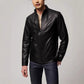 Men's American Leather Fashion Jacket