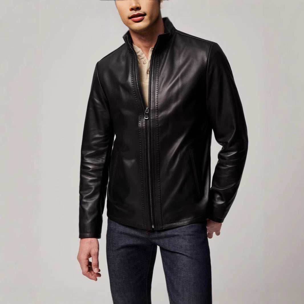 Men's American Leather Fashion Jacket