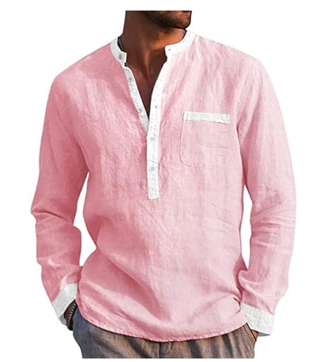 Men's Long Sleeved Cotton Shirt