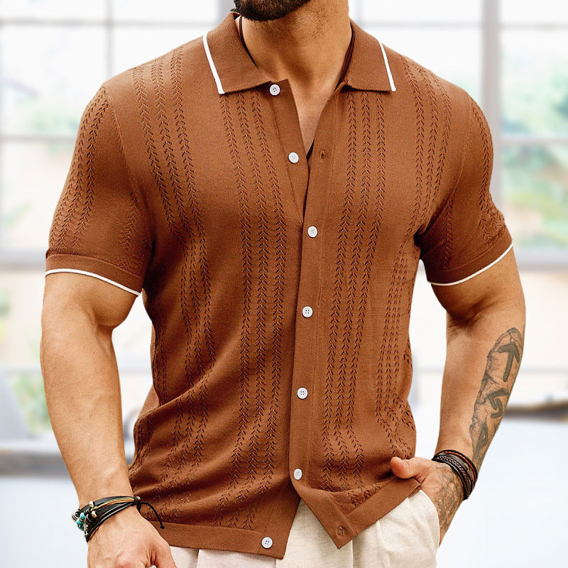 Men's Short-sleeved Sports Shirt