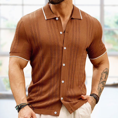 Men's Short-sleeved Sports Shirt