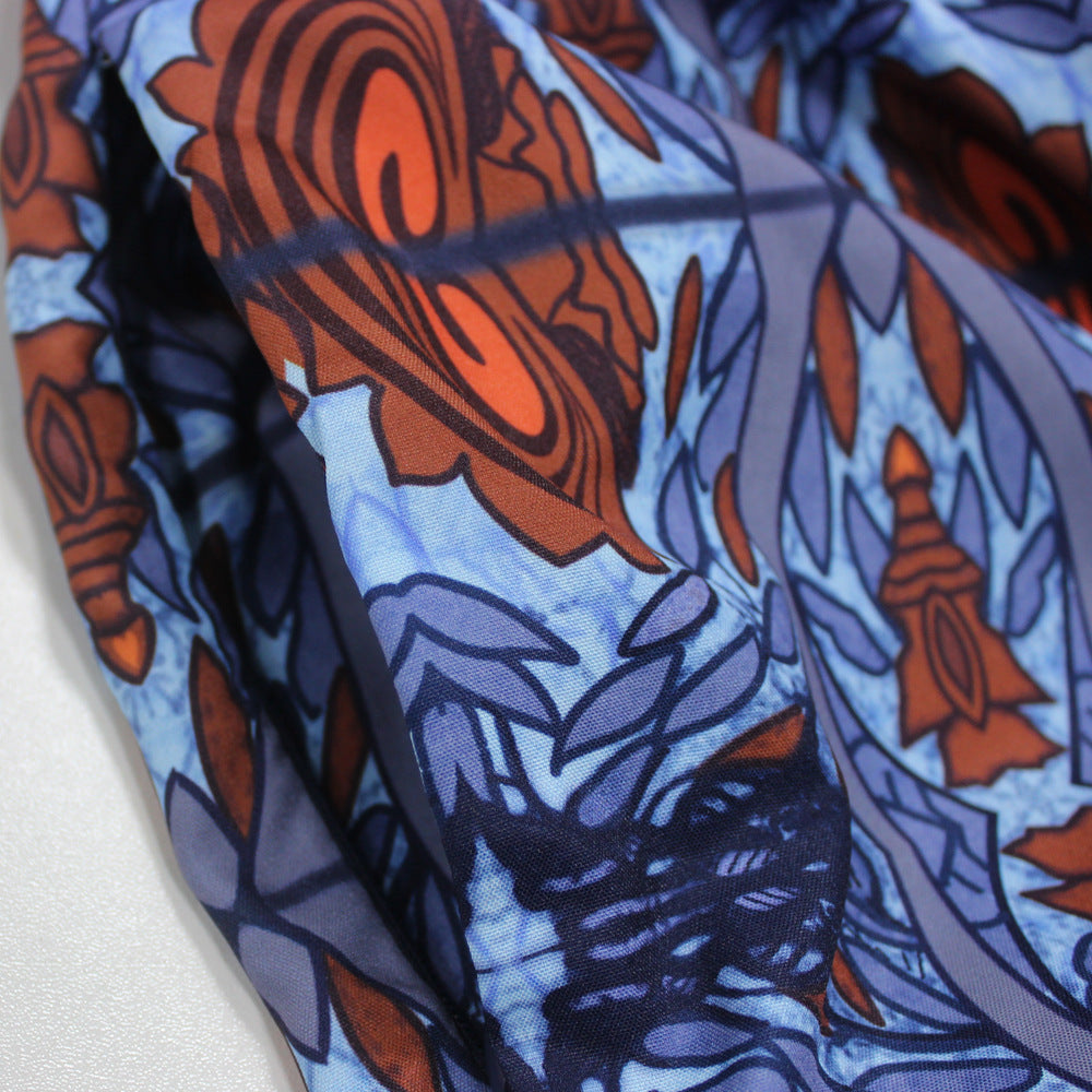 Contrast Printed Jumpsuit