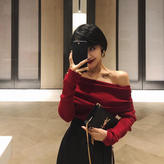 Cold Shoulder Sweater