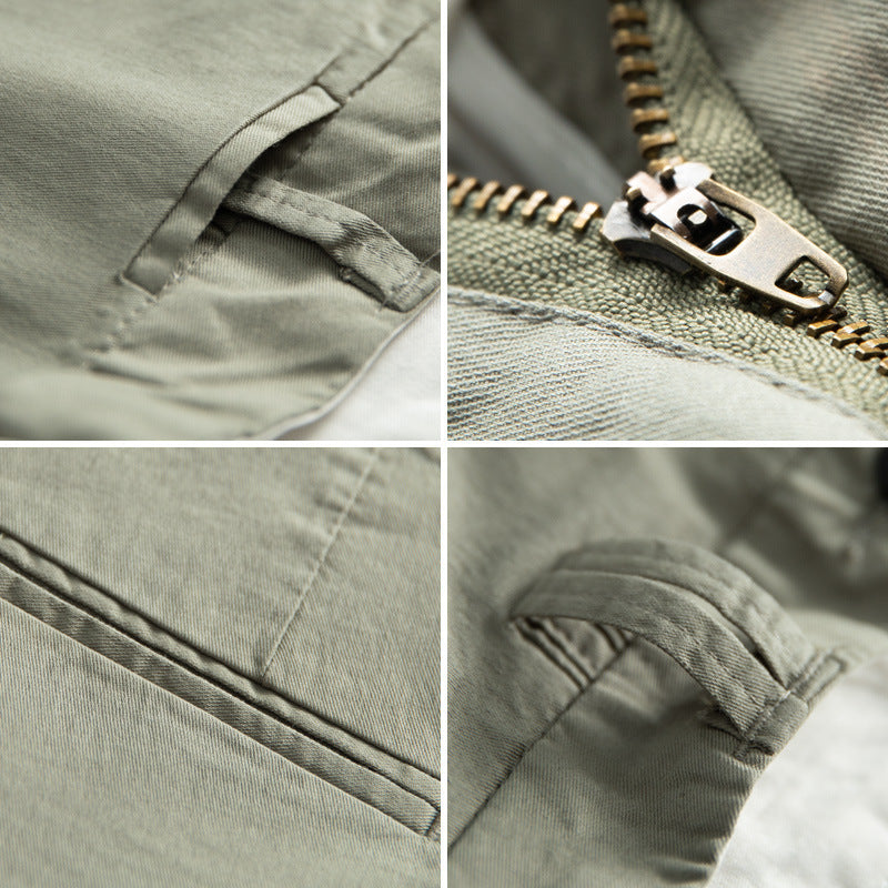 Men's Straight Leg  Rabbit Fur Trousers