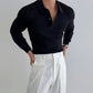 Men's Slim Fitted Ribbed Shirt