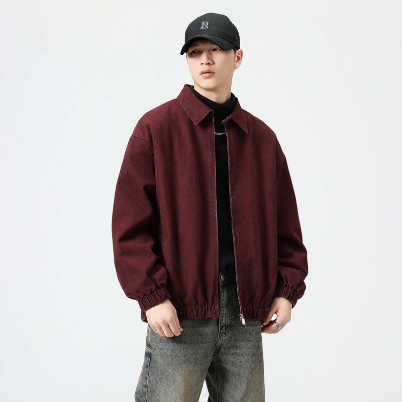 Autumn Loose-Fitting Workwear Jacket For Men
