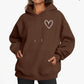 Brushed American Style Casual Hoodie For Women