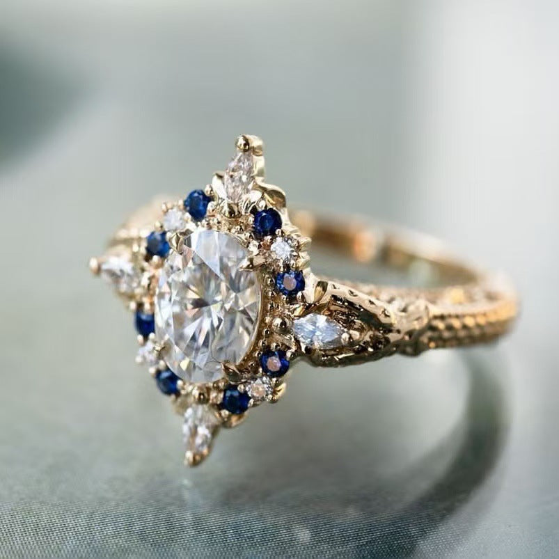 Inlaid Fashion Ring