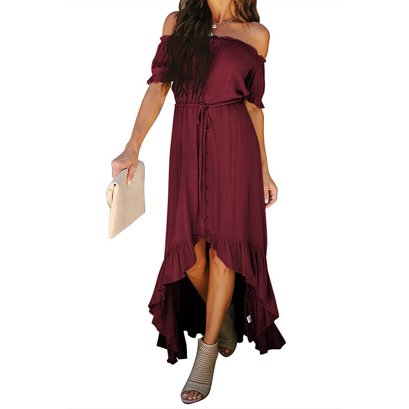 Wildly Irregular Cinched Dress