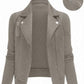 Oblique Zipper Fastener Decoration Slim Casual Jacket