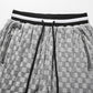 Knitted Jacquard Chessboard Shorts