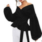 Women Bowknot Blouse