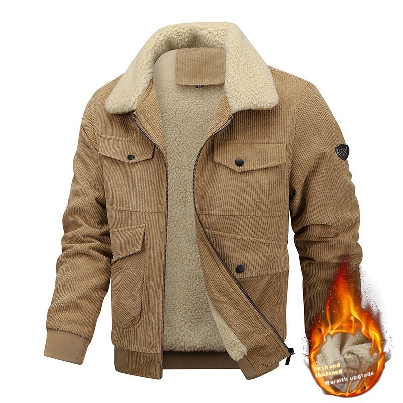 Men's Fleece Corduroy Jacket