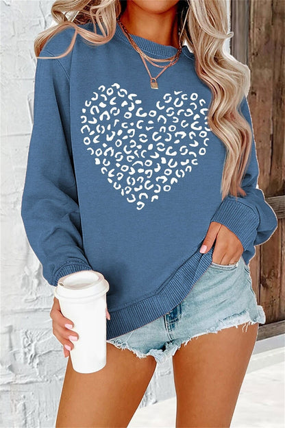Graphic Crew Neck Sweater