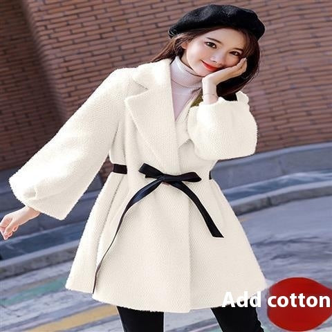Women's Goat Skin Woolen Coat