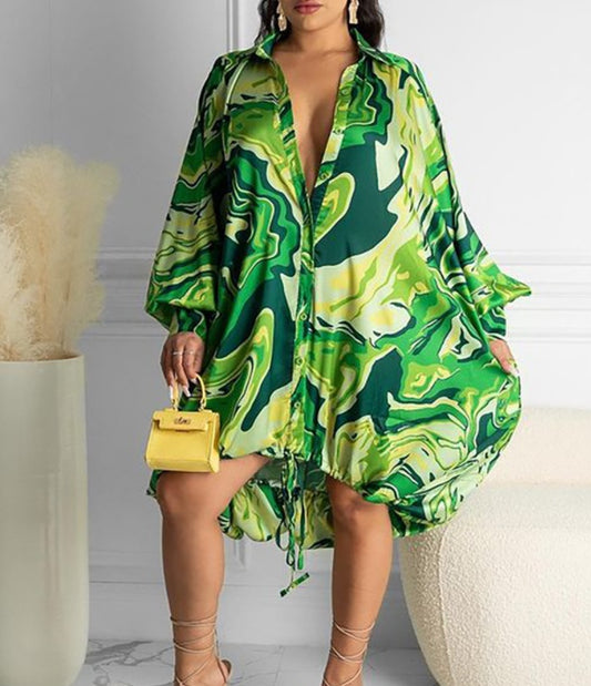 Women's Drawstring Loose Dress