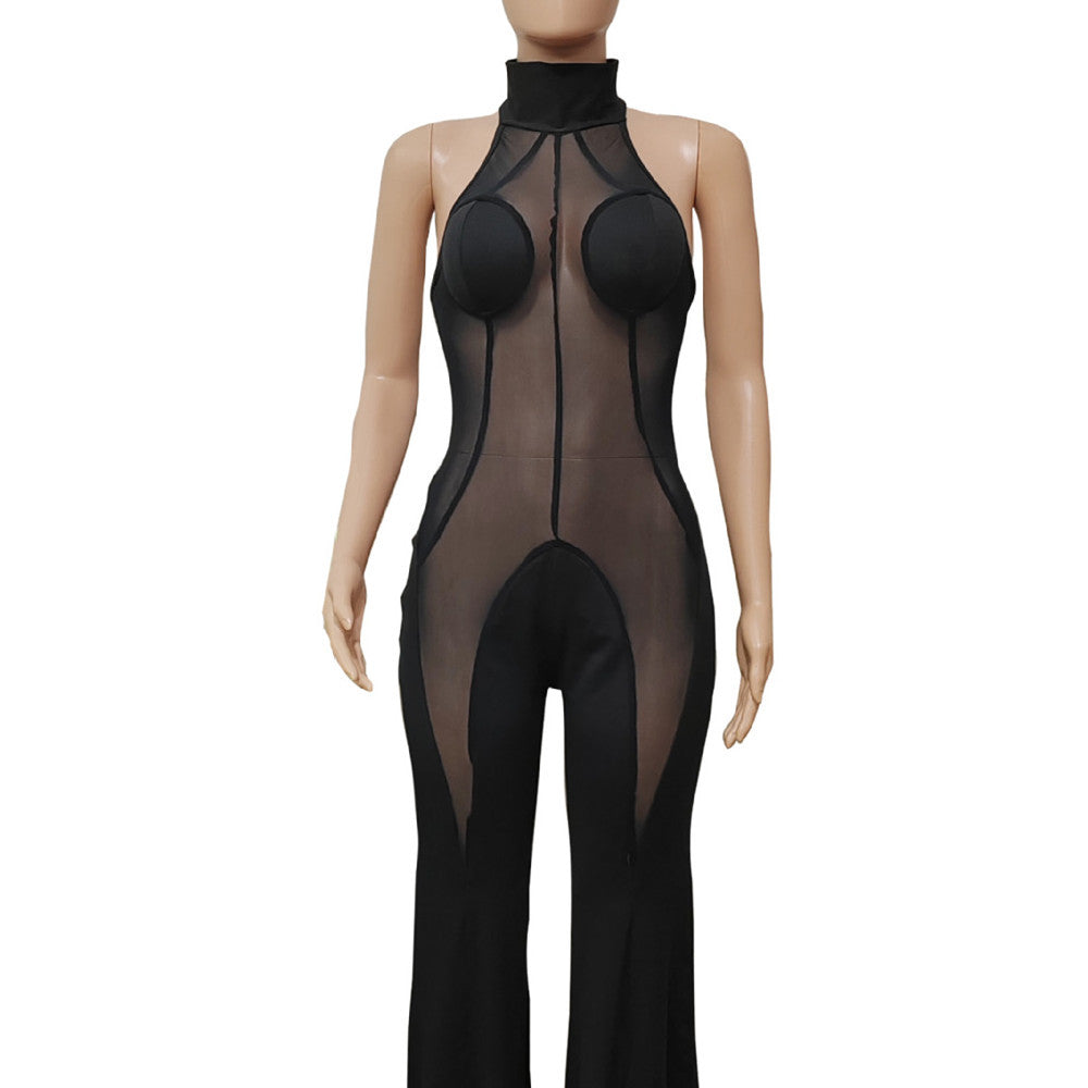 Expose Mesh Jumpsuit