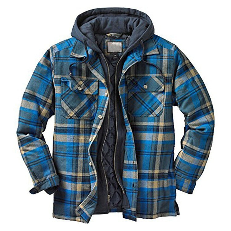 Men's Hooded Jacket Shirt